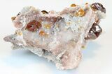 Translucent Orange Sphalerite Crystals - China #183402-2